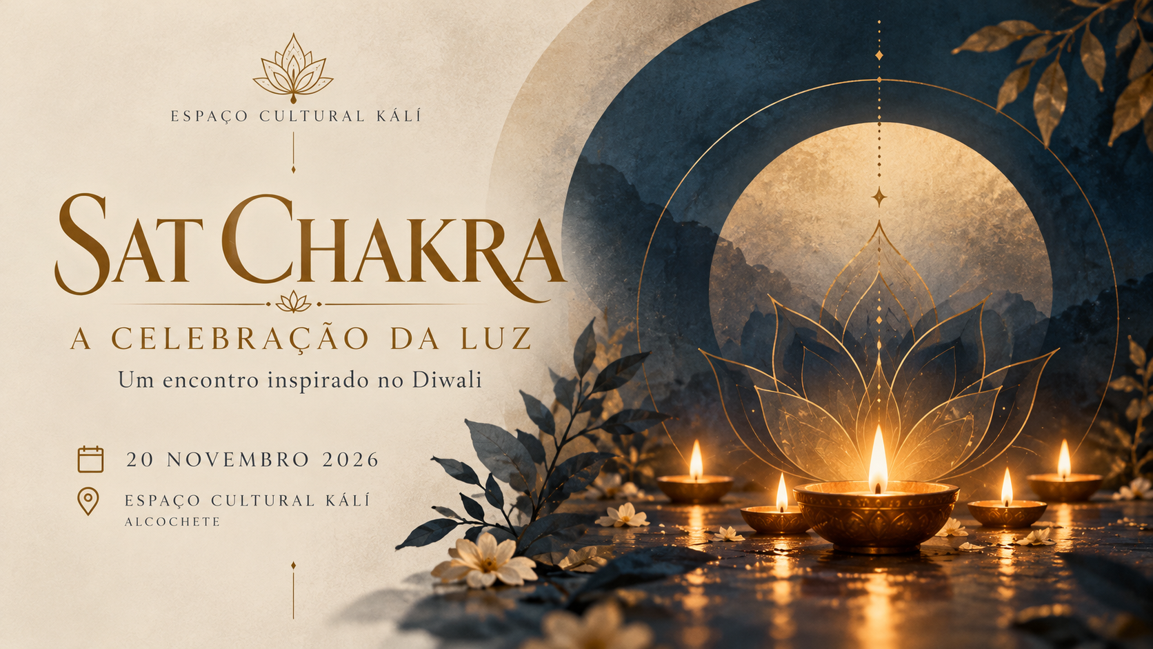 Cartaz do evento Sat Chakra - A Celebração da Luz no Espaço Cultural Kálí